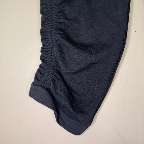 LULULEMON women's size 8 In the Flow crop II heathered inkwell seamless leggings - Picture 8 of 14